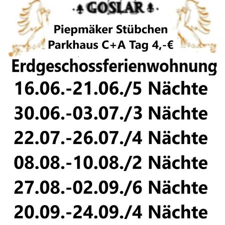 Appartement Piepmaeker Stuebchen à Goslar Extérieur photo