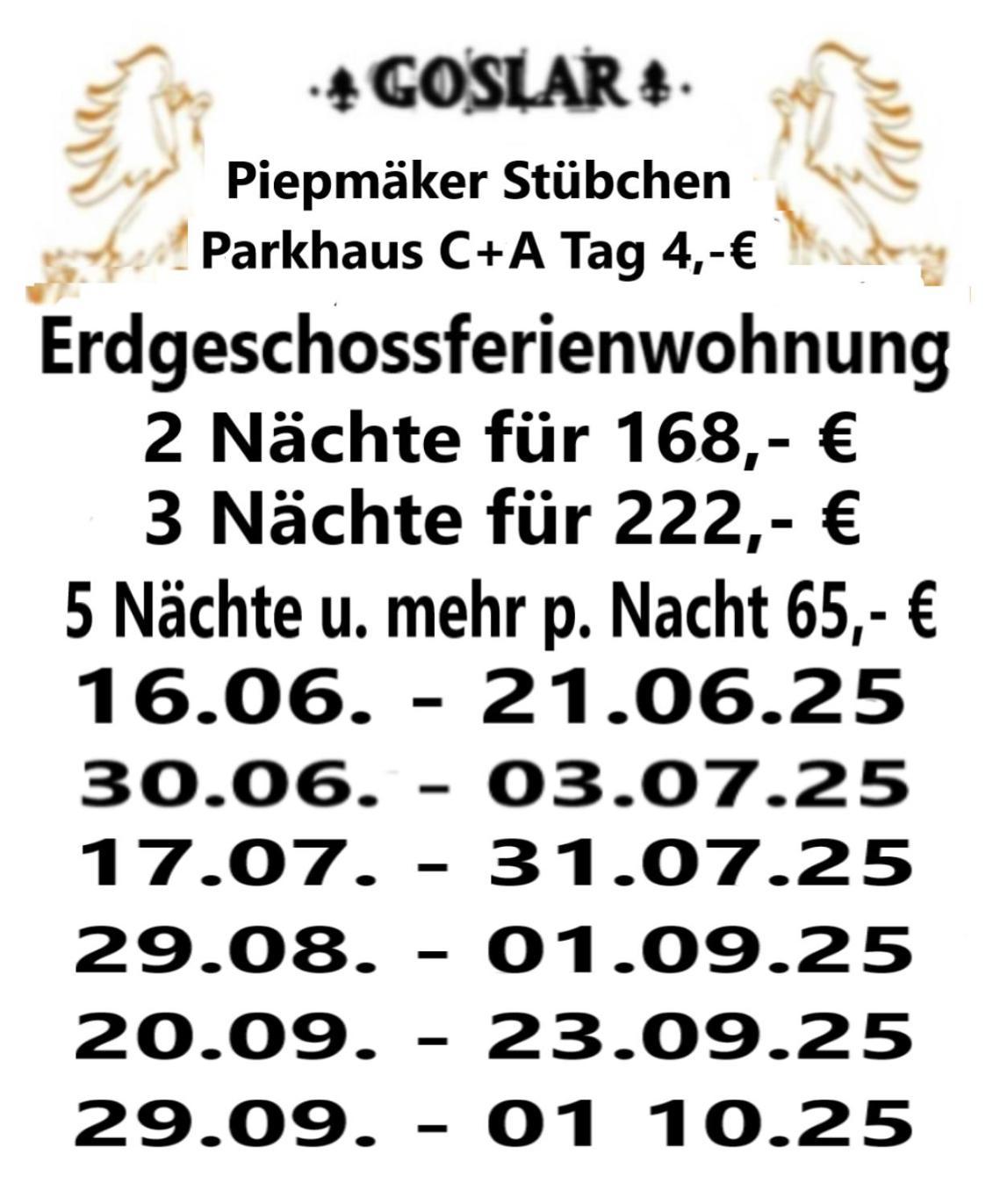 Appartement Piepmaeker Stuebchen à Goslar Extérieur photo